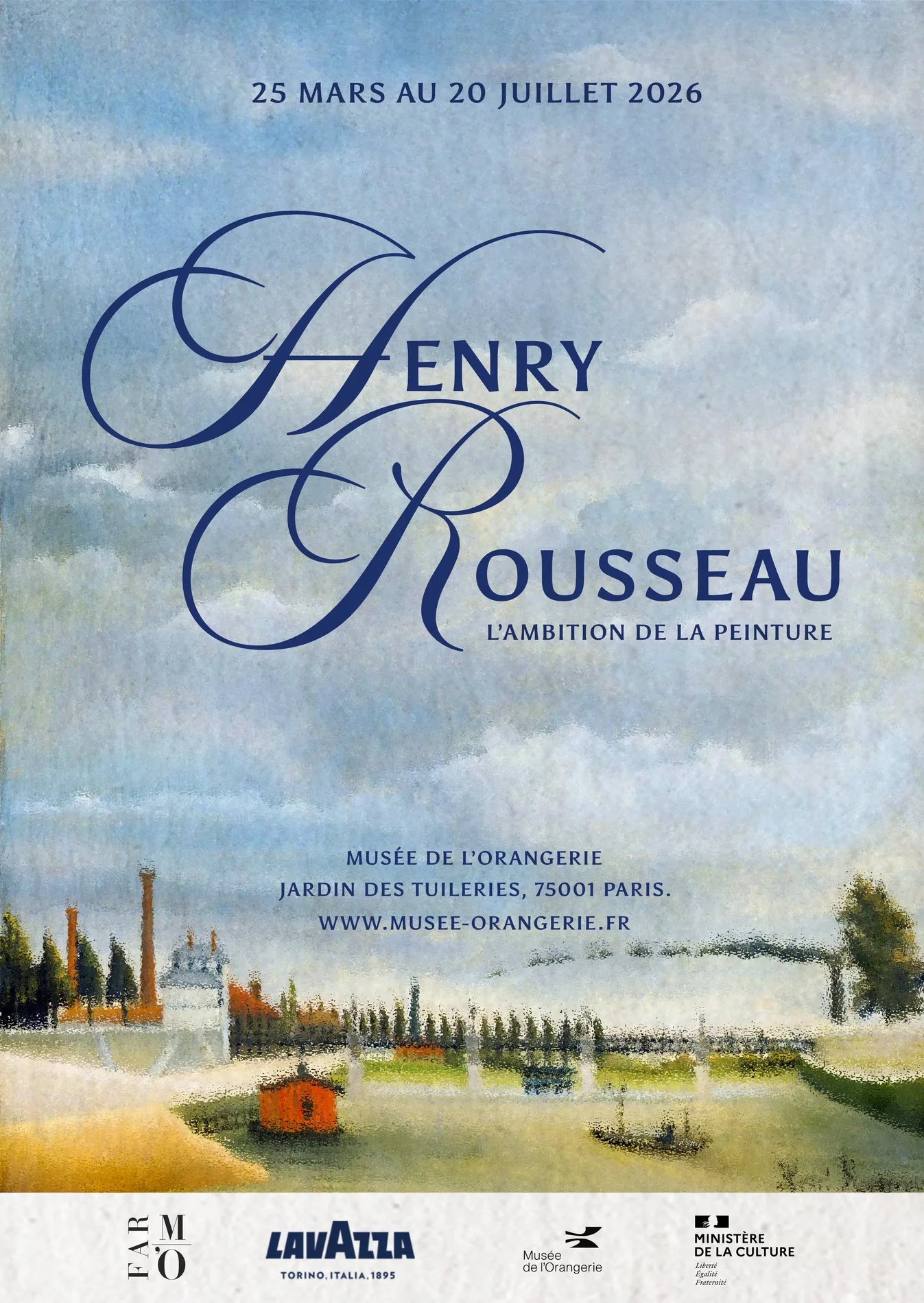Affiche d'exposition Henry Rousseau réalisée par Matisse Ntaganda
